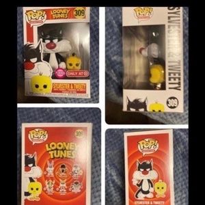 Funko Pop Looney Tunes Sylvester and Tweety Flocked